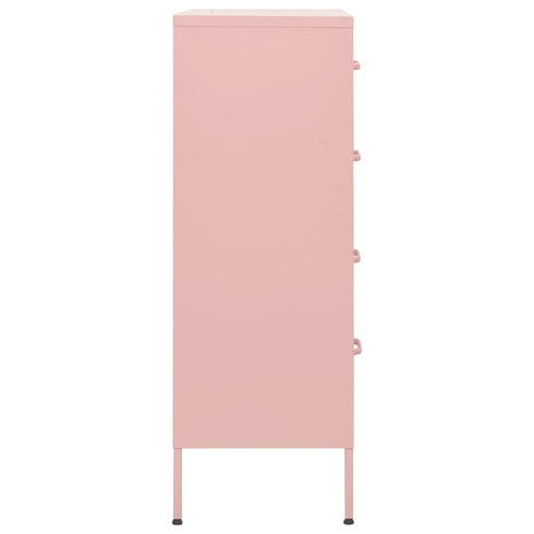 Lady Jillian -  Chest of Drawers Pink 80x35x101,5 cm Steel